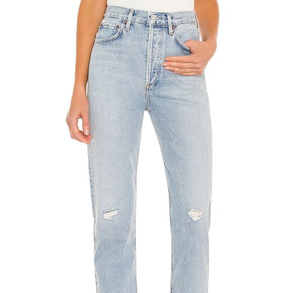 AGOLDE  90s Pinch Waist High Rise Straight Leg Jeans - Picture 2 of 4